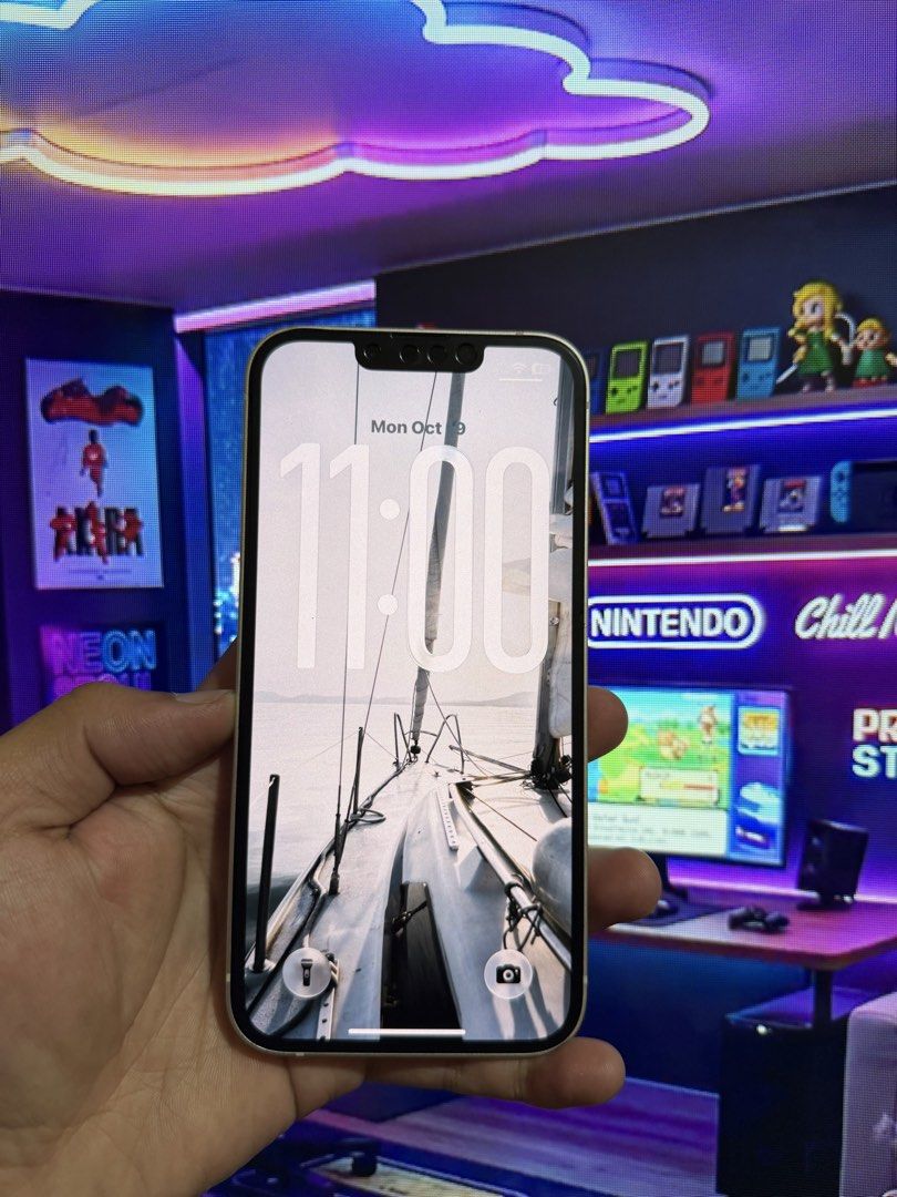 iPhone 13 128gb Starlight (Category: iPhone 13 Series) located in Baguio. Submitted by krixchanjulius (Listing ID 1469635424, Image 3). Description: iPhone 13 128gb Starlight ₱15,490 fix •No sim restriction(Anysim) •ZP/A Local Variant(NTC Approved) •True Tone Working •Face ID Working •92% Battery Health •iOS 27.0.1 •No iCloud issue •Unli Reset/Unli update •Makinis •Front and camera super clear History of repair: •Replaced original apple battery I