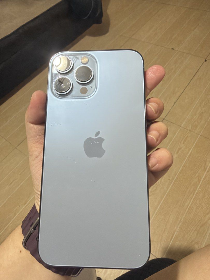 Iphone 13 Pro Max (Category: iPhone 13 Series) located in Cavite. Submitted by triciareyes16 (Listing ID 1469634472, Image 2). Description: Iphone 13 Pro Max 256gb Battery Health - 81% With free charging cord. Protected with a case and tempered glass since day 1. Minimal scratches on the sides due to changing of case. Open line. Test all you want. Slightly negotiable..