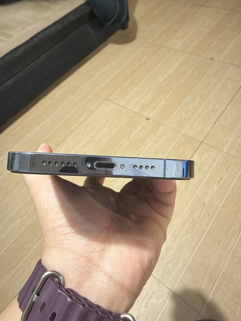 Iphone 13 Pro Max (Category: iPhone 13 Series) located in Cavite. Submitted by triciareyes16 (Listing ID 1469634472, Image 3). Description: Iphone 13 Pro Max 256gb Battery Health - 81% With free charging cord. Protected with a case and tempered glass since day 1. Minimal scratches on the sides due to changing of case. Open line. Test all you want. Slightly negotiable..