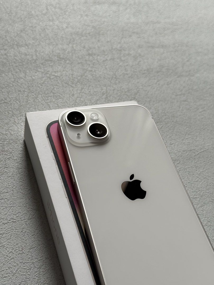 iPhone 14 128GB Starlight (Category: iPhone 14 Series) located in Quezon City. Submitted by apple__avenue (Listing ID 1469721650, Image 3). Description: Selling like-new iPhone 14 128GB, NTC, Factory-Unlocked (Openline), & Starlight. Bought from PowerMac, Battery health is 89%, with warranty. With Original Box, manuals, cord, & Power adapter. Installed with screen protector and free case! Meetups: Qc, Manila, Cubao, Marikina & nearby Shipping: LB