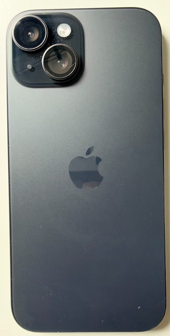 iPhone 15 128GB Black - Openline (Category: iPhone 15 Series) located in Quezon City. Submitted by christianmartinalmo (Listing ID 1469595760, Image 2). Description: Selling for 22,500 - Negotiable Screen protected since day one - May extra dipa nagamit kasama na(Smart Devil Brand) Will include din extra unused clear slim magnetic case nabili ko sa shapi. iOS 18.2 Battery is 77% - Naka "Service" na pero okay pa sha and naglalast the whole day on 