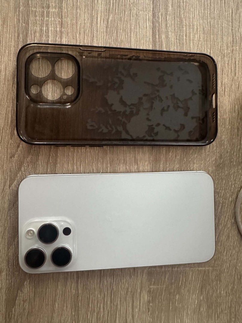 Iphone 15 Pro Max, 256GB (Category: iPhone 15 Series) located in Pasay City. Submitted by geoffreymarquesesjr (Listing ID 1469622761, Image 1). Description: IPHONE 15 PRO MAX | WHITE TITANIUM 256GB| Open Line | White Titanium • Personal phone, lady-owned • First owner, purchased from Power Mac Center • Battery Health: 78% • No issues, no history of repairs • All parts are original, genuine, and untouched • Open line, compatible with any SIM • RFS