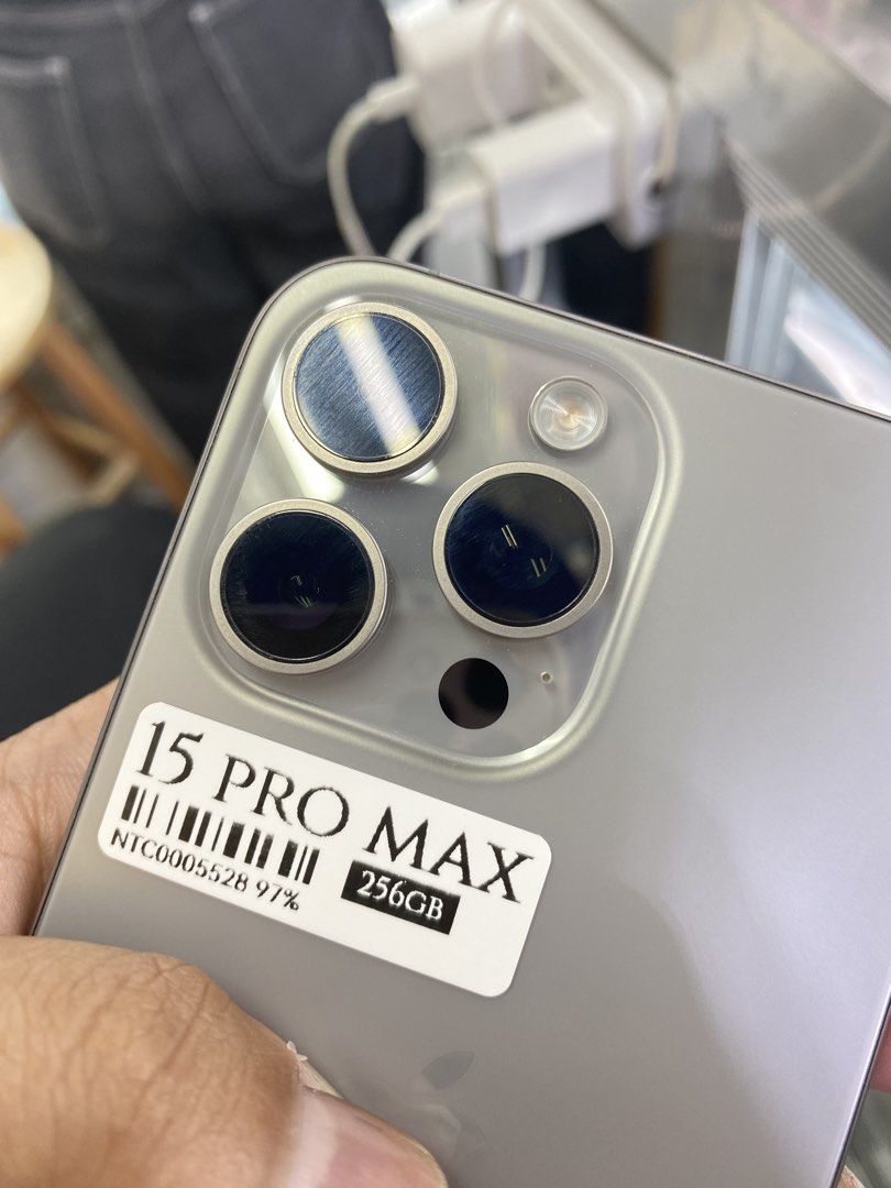 IPHONE 15 PRO MAX | 256GB | W/FREEBIES‼️ (Category: iPhone 15 Series) located in Manila. Submitted by boldlion.4f7f02 (Listing ID 1469622542, Image 2). Description: WITH FREEBIES‼️ Quick Specs : IPHONE 15 PRO MAX ✅256gb ✅NTC Variant ✅97% batt health ✅Factory Unlock ✅100% Smoothness ✅No hidden issue | No Repaired ✅100% Authentic | Not Refurbished ✅w/ store warranty - serial can be check on apple website |Money back if its proven fake ( for iphone 
