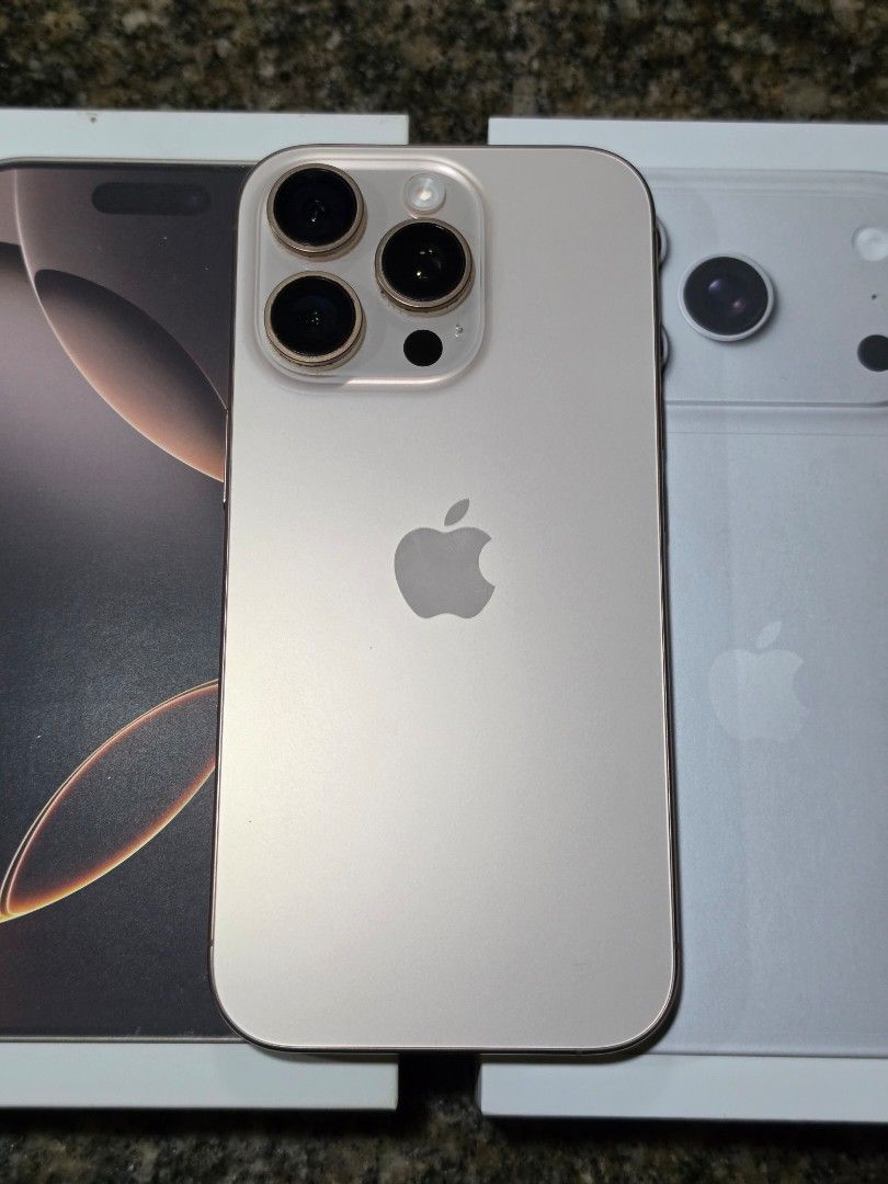 iPhone 16 Pro 128GB (Category: iPhone 16 Series) located in Caloocan City. Submitted by mhdooma (Listing ID 1469662112, Image 2). Description: iPhone 16 Pro 128GB Desert Titanium (88% Battery Health) Unlocked Local Variant Orig Box Included Cases Included Loc. North Caloocan 37K .