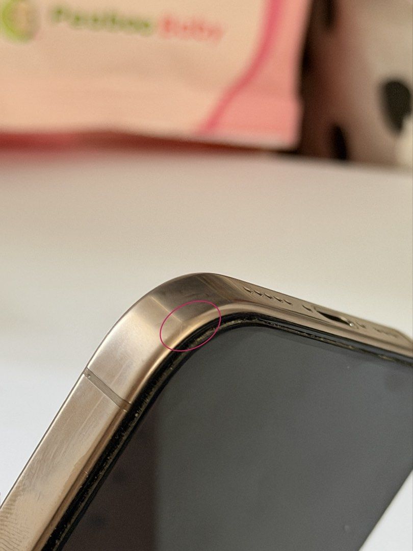 Iphone 16 Pro 128gb 90%BH (Category: Other Mobile & Gadget Accessories) located in Quezon City. Submitted by 1013.duckie (Listing ID 1469585625, Image 3). Description: First Owner (lady owner) - 2 small scratch pero di siya ganun ka visible - 90% battery health - 128gb RFS: bought a new phone .