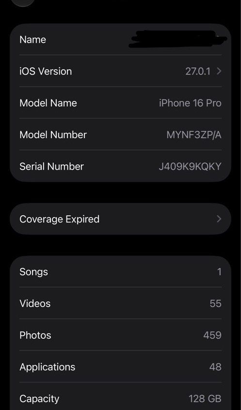 Iphone 16 Pro (Category: iPhone 16 Series) located in General Trias. Submitted by unicorn525 (Listing ID 1469757583, Image 1). Description: 45k NEGOTIABLE Selling my personal used iPhone 16 Pro Desert Titanium: 128GB - Factory unlocked (any sim will do) - 88% orig batt health makunat - No issue / No hidden issue - No dents / No scratches - No history of repair (all orig parts) - Working true tone, face ID, icloud etc. -Bought May 2025 - Unli chec