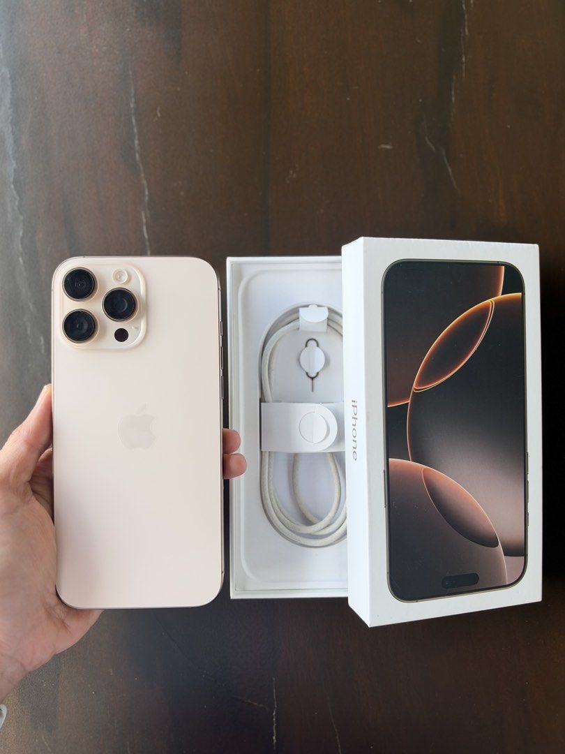 Iphone 16 Pro Max, 256 GB (Category: iPhone 16 Series) located in Dumaguete. Submitted by mamamariana (Listing ID 1469618149, Image 1). Description: * With minor dent on one side as shown in photo * Battery health - 90% * Locked to Smart network * Two-year old * Price is negotiable.
