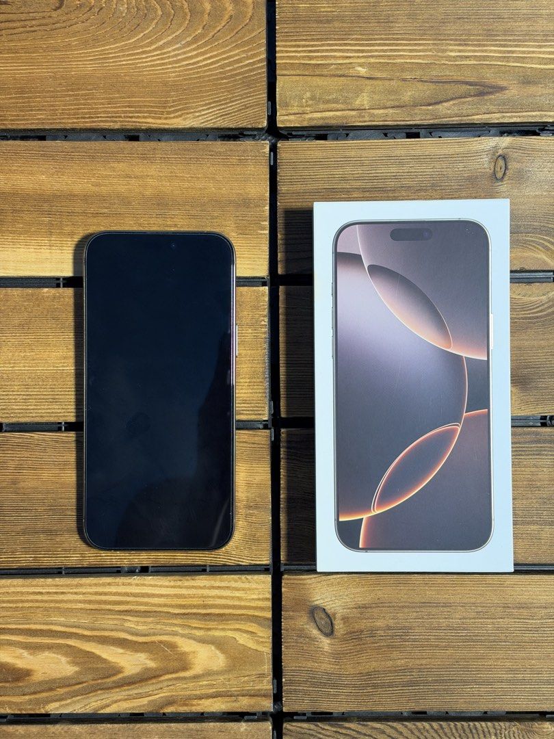 iPhone 16 Pro max 256gb Dessert Titanium (Category: iPhone 16 Series) located in Quezon City. Submitted by a.lopez1 (Listing ID 1469682117, Image 2). Description: 📱 FOR SALE: iPhone 16 Pro Max 256GB – Desert Titanium Selling my iPhone 16 Pro Max 256GB in Desert Titanium, in excellent condition and 100% smooth to use! ✨ Unit Details: • Model: iPhone 16 Pro Max with Original box same IMEI with replacement charging cable • Storage: 256GB • Color: D