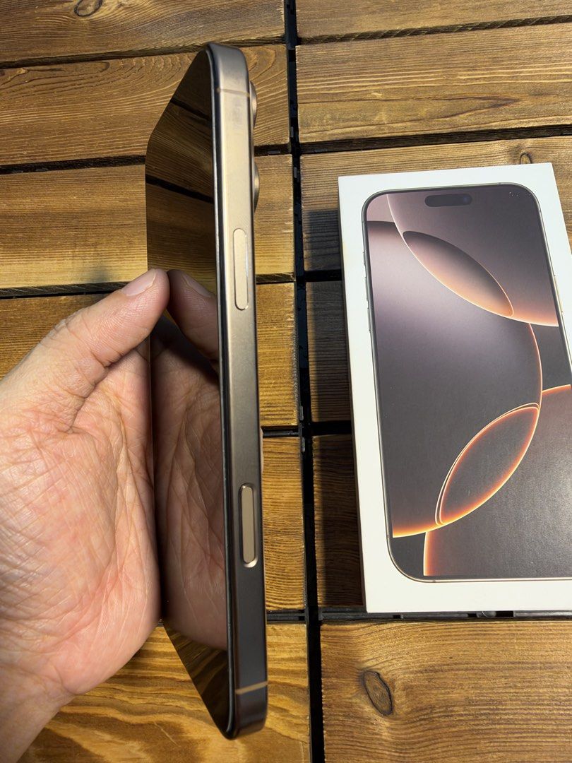 iPhone 16 Pro max 256gb Dessert Titanium (Category: iPhone 16 Series) located in Quezon City. Submitted by a.lopez1 (Listing ID 1469682117, Image 3). Description: 📱 FOR SALE: iPhone 16 Pro Max 256GB – Desert Titanium Selling my iPhone 16 Pro Max 256GB in Desert Titanium, in excellent condition and 100% smooth to use! ✨ Unit Details: • Model: iPhone 16 Pro Max with Original box same IMEI with replacement charging cable • Storage: 256GB • Color: D
