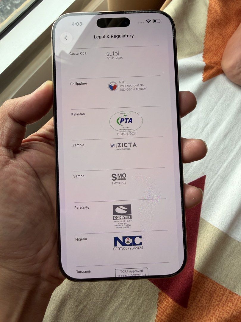 IPHONE 16 PRO MAX 256GB F.U (Category: iPhone 16 Series) located in Manila. Submitted by karl.1995 (Listing ID 1469754357, Image 3). Description: IPHONE 16 PRO MAX 256GB F.U NTC PM NA LANG AGAD MANILA AREA UNIT ONLY.