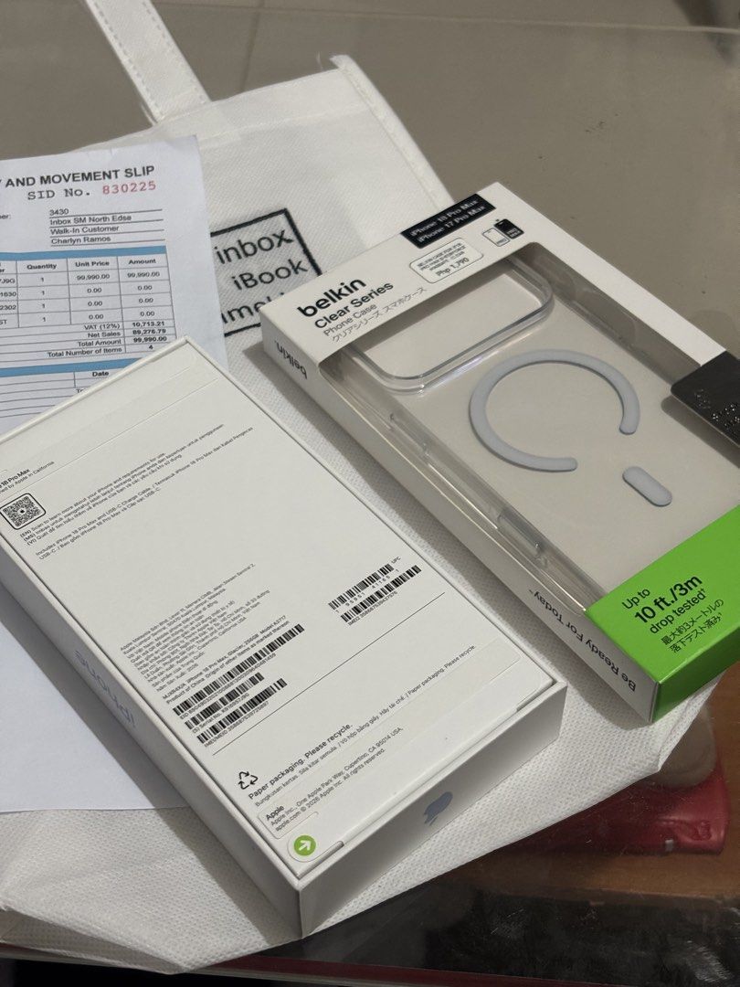 iPhone 18 Pro Max 256GB Glacier with Belkin Case (Category: iPhone 18 Series) located in Quezon City. Submitted by khuuun (Listing ID 1469587993, Image 2). Description: BRAND NEW & FACTORY SEALED! 🔥 ✨ iPhone 18 Pro Max 💾 256GB | Glacier ❄️ ✅ Brand New & Sealed ✅ 1-Year Warranty Upon Activation ✅ Complete Standard Package ✅ With Receipt 🧾 🔄 TRADE-IN ACCEPTED!.