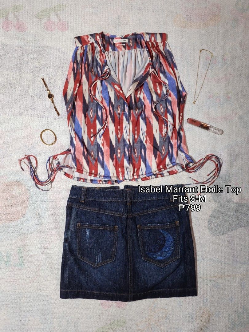 Isabel Marrant Etoile Top (Category: Blouses) located in Manila. Submitted by vintage_revo.ph (Listing ID 1469574755, Image 1). Description: 👕Top Mine: ₱ 799 ‎ ‎🛍 + Shipping fee ‎✨️ PLEASE READ guidelines before buying ‎📷 Once acknowledged “yours” please dm me your order form + screenshot of the item.