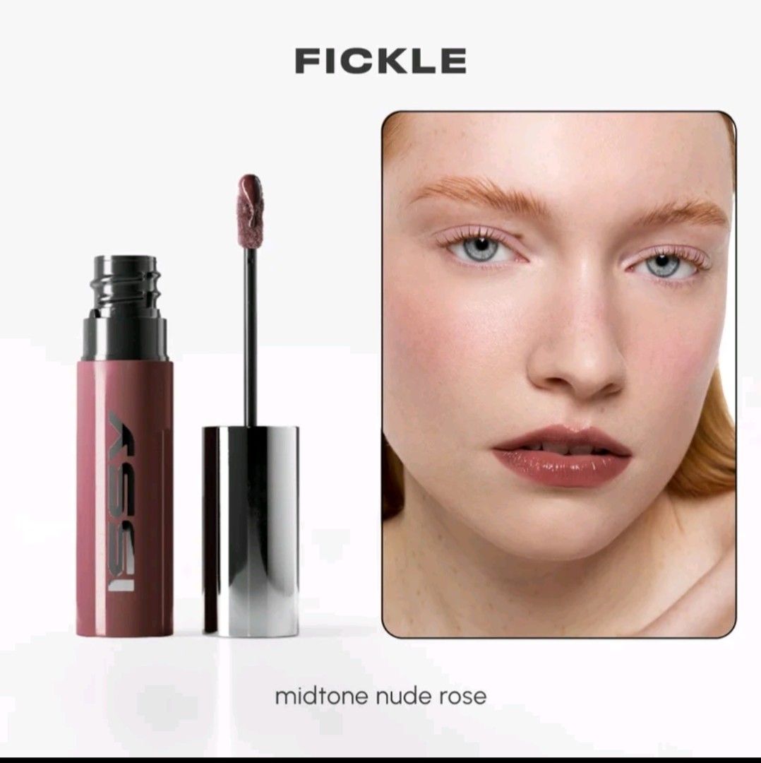 ISSY LIP LACQUER IN FICKLE (Category: Makeup) located in Manila. Submitted by jnsrn4726 (Listing ID 1469649583, Image 1). Description: issy lip lacquer iniswatch lang poo brand new paa rfs: diko bagay ung shade.