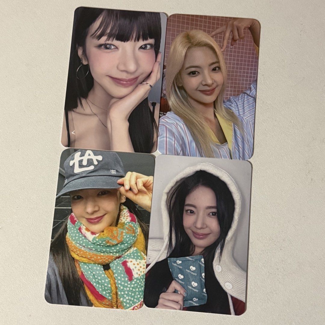Itzy Lia Photocard Set (Category: K-Wave Merchandise) located in Taguig. Submitted by bella.xoxo (Listing ID 1469680506, Image 1). Description: ᯓᡣ𐭩.ᐟ ⊹ wts lfb ph lia photocard set ꩜ 500 + pf ꩜ payo ꩜ mop: gcash ꩜ mod: j&t x sensitive‼️ free 2nd pic.