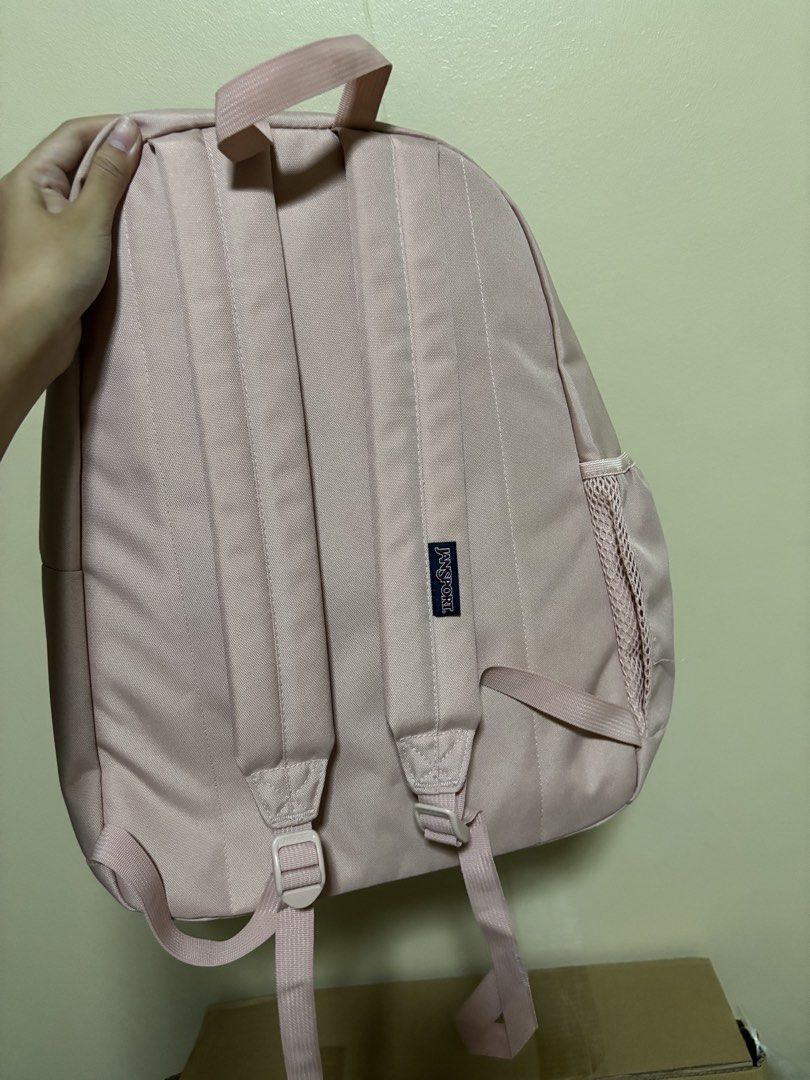 Jansport rose pink backpack 26L (Category: Backpacks) located in Quezon City. Submitted by goldbrews (Listing ID 1469665755, Image 3). Description: Jansport classic backpack - with side pocket - with laptop sleeve inside - 26L regular size - fits 14” MacBook inside .
