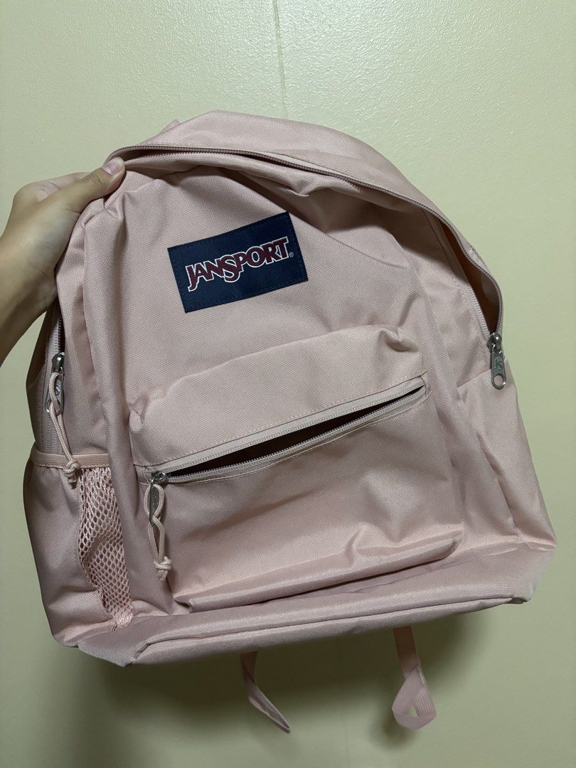 Jansport rose pink backpack 26L (Category: Backpacks) located in Quezon City. Submitted by goldbrews (Listing ID 1469665755, Image 2). Description: Jansport classic backpack - with side pocket - with laptop sleeve inside - 26L regular size - fits 14” MacBook inside .