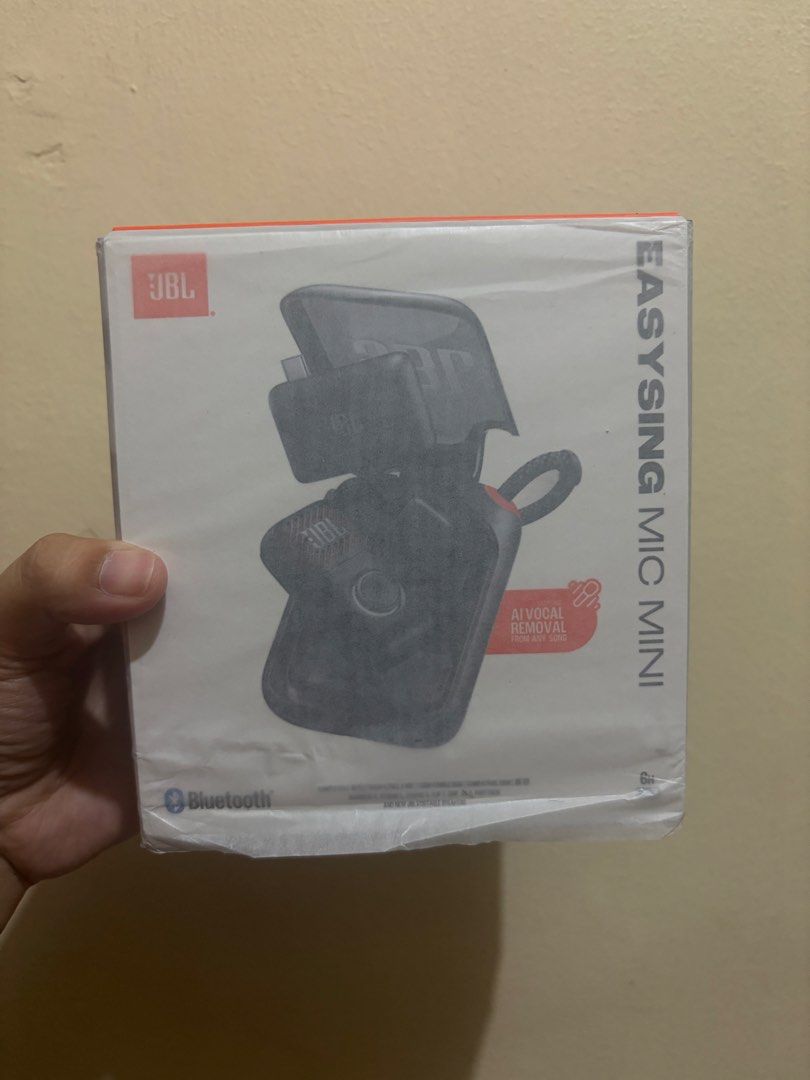 JBL EasySing Mic Mini Wireless Microphone System (Category: Microphones) located in Valenzuela. Submitted by rhen0901 (Listing ID 1469719860, Image 1). Description: - Brand new & sealed: Box unopened, still wrapped in original plastic - Complete set: Includes 1 receiver and 2 wireless microphones - Smart features: Bluetooth connectivity & AI vocal removal function - Portable design: Compact and easy to set up - Perfect for gatherings: Great for h