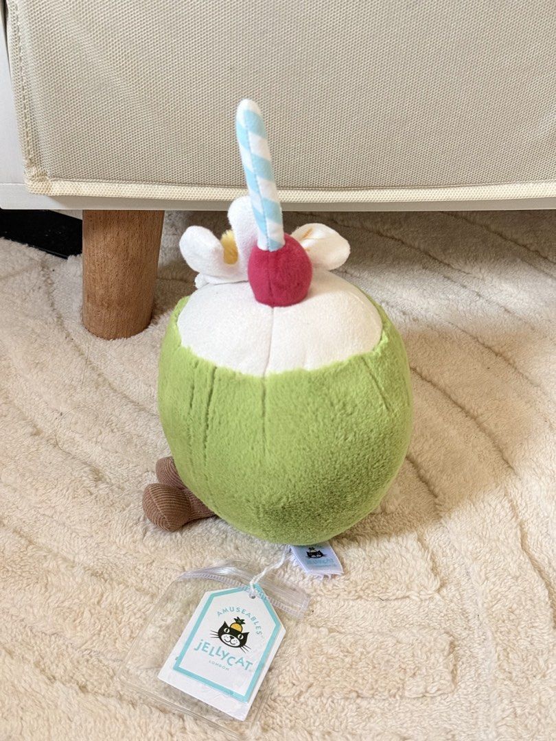 Jellycat aruba coconut (Category: Plushies & Soft Toys) located in Tagaytay City. Submitted by denalycoco51 (Listing ID 1469604499, Image 2). Description: Please manage expectations before claiming! 💕 • NO REFUND / NO EXCHANGE — all sales are final. • ITEM CONDITION: Good as new, Only used for display. • Authenticity guaranteed • Please check all photos & descriptions carefully. • Payment within 24 hours unless otherwise agreed. • Reservations: 