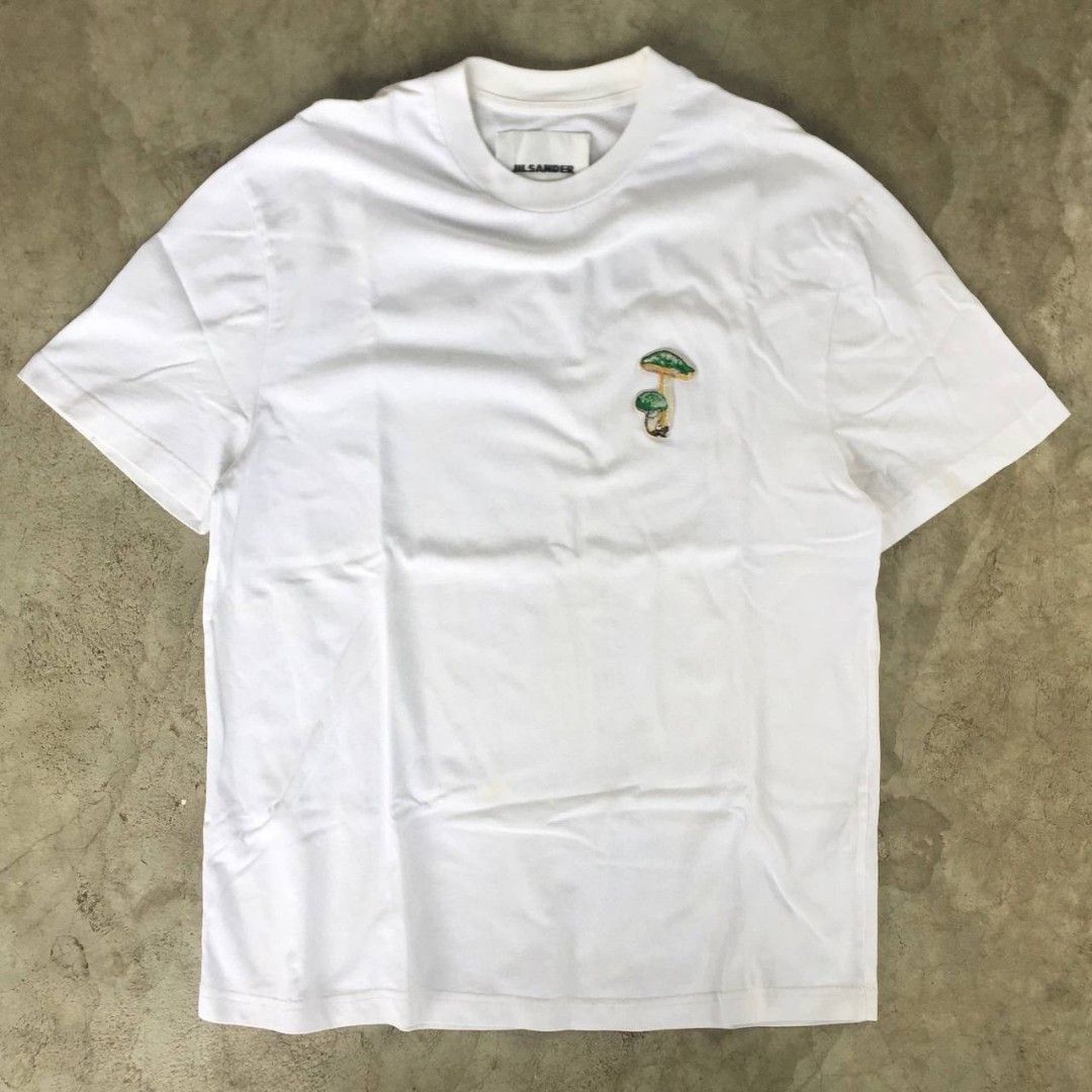 Jil Sander Mushroom Patch Tee💎 (Category: Tshirts & Polo Shirts ) located in Manila. Submitted by lootsnigaw66 (Listing ID 1469633426, Image 1). Description: size S best fit medium Excellent condition P850 freeshipping.