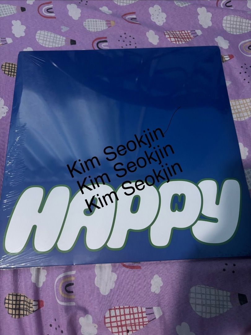 Jin Happy Vinyl Sealed (Category: K-Wave Merchandise) located in Caloocan City. Submitted by jinniethoughts (Listing ID 1469753693, Image 2). Description: .