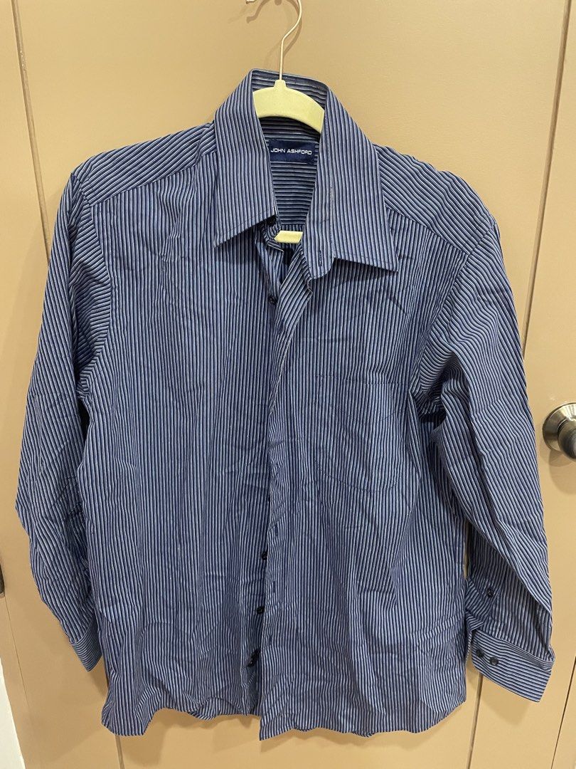 JOHN ASHFORD STRIPED LONG SLEEVES (Category: Formal Shirts) located in Manila. Submitted by bedlambuzz (Listing ID 1469694079, Image 1). Description: WYSIWYG USED MAY HAVE SOME MINOR FLAWS BUT THESE WERE STORED WELL AND PROPERLY.