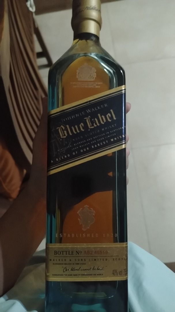 Johnnie Walker Blue Label (Category: Other Food & Drinks) located in Quezon City. Submitted by maryannef47973 (Listing ID 1469729620, Image 2). Description: On-hand Johnnie Walker Blue Label Liquior. 2 pcs available. Location QC.