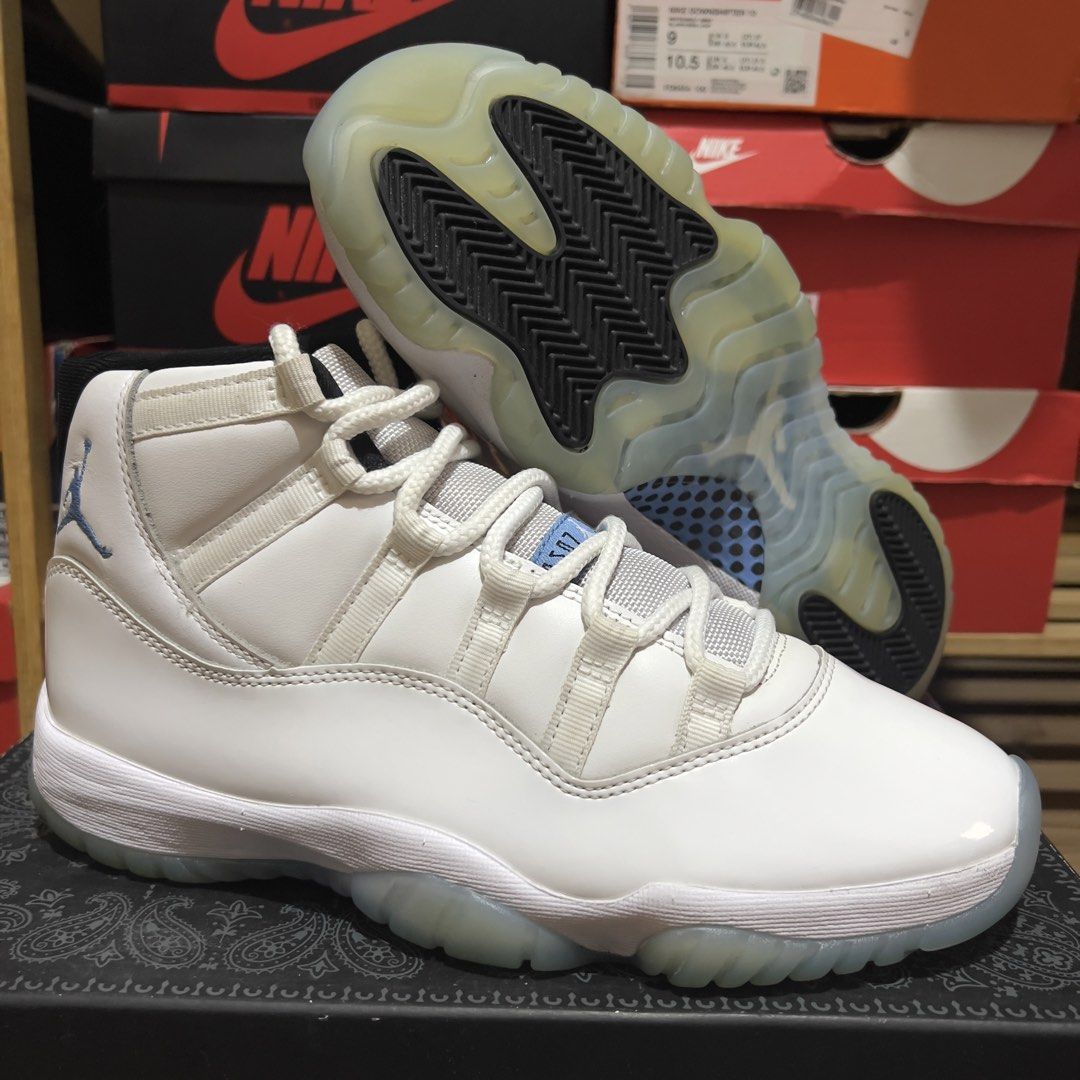 Jordan 11 Retro 'Legend Blue' (Category: Sneakers) located in Manila. Submitted by haimvn (Listing ID 1469589711, Image 3). Description: Price: ₱4,900 Model: Jordan 11 'Legend Blue' Size: 8 US Men's | EU 41 Condition: 9/10 (flawlessly kept, barely used, minor sole yellowing, no sole separation, no scratches, no hidden issues) Inclusions: Replacement Box Authenticity: 100% Legit / Authentic pm me for additional photos. You are free to legit check 