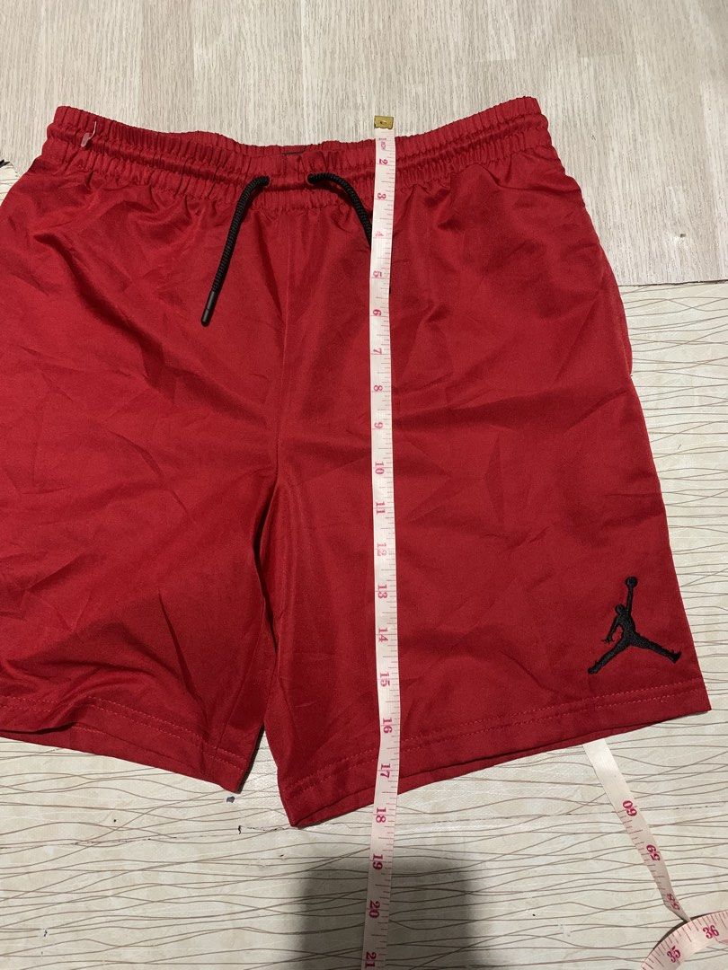 JORDAN RED SHORT AUTHENTIC (Category: Shorts) located in Manila. Submitted by sc_collcetions (Listing ID 1469614595, Image 3). Description: size medium on tag 17x34-36 no issue complete tags embroid logo.
