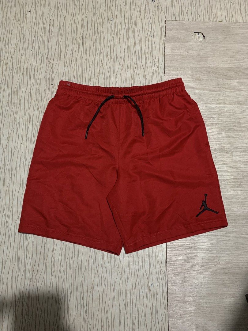 JORDAN RED SHORT AUTHENTIC (Category: Shorts) located in Manila. Submitted by sc_collcetions (Listing ID 1469614595, Image 1). Description: size medium on tag 17x34-36 no issue complete tags embroid logo.