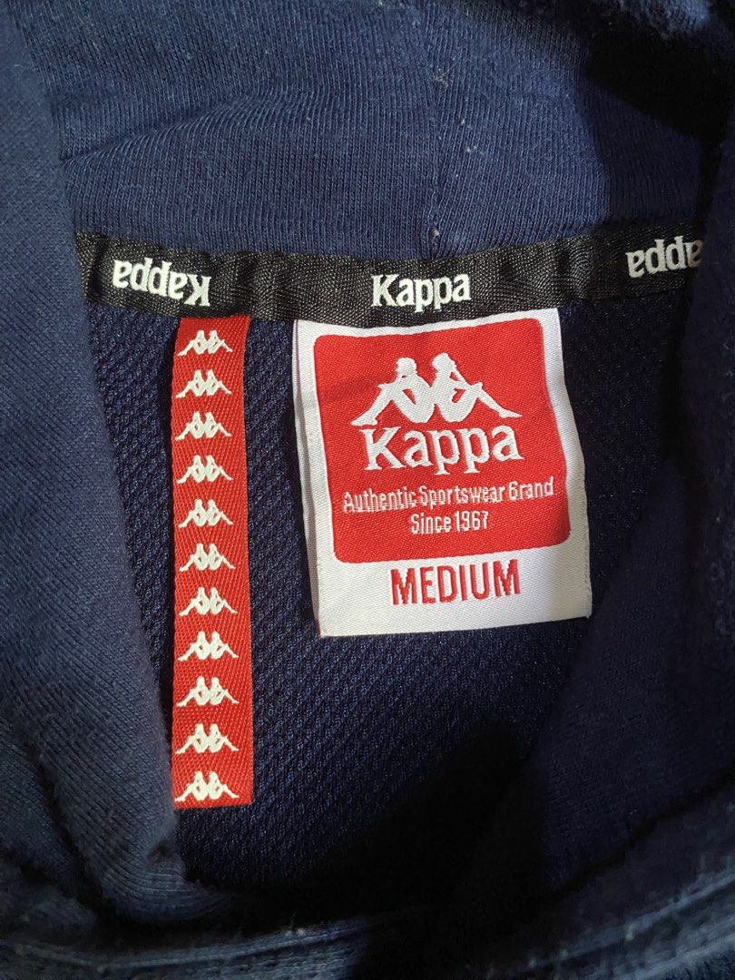Kappa hoodie (Category: Hoodies) located in Cebu City. Submitted by jerianix (Listing ID 1469687062, Image 3). Description: Kappa hoodie Size medium W21.5 L27 Excellent condition No issues .