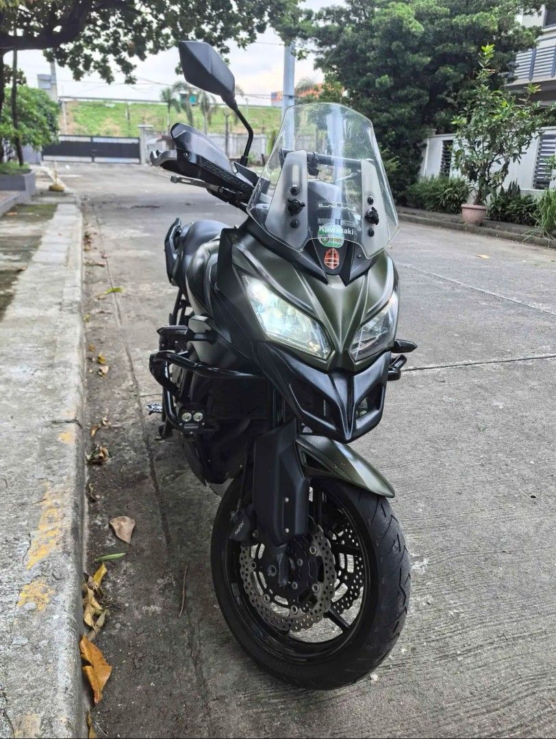 KAWASAKI VERSYS 650 2018 (Category: Motorbikes for Sale) located in Paranaque City. Submitted by abbbi17674 (Listing ID 1469695003, Image 3). Description: 2018 Kawasaki Versys 650 Ready for long rides 25k milage Crash bars Radiator Guard LED lights TDD Night Ranger Aux Lights Barkbusters handguards SW Motech Bashplate SW Motech Side Stand Foot Extension EBC brake pads Motul Brake Fluid Motul Coolant DID 520VX3 Gold X-Ring Chain YUASA YTX14-BS Pir
