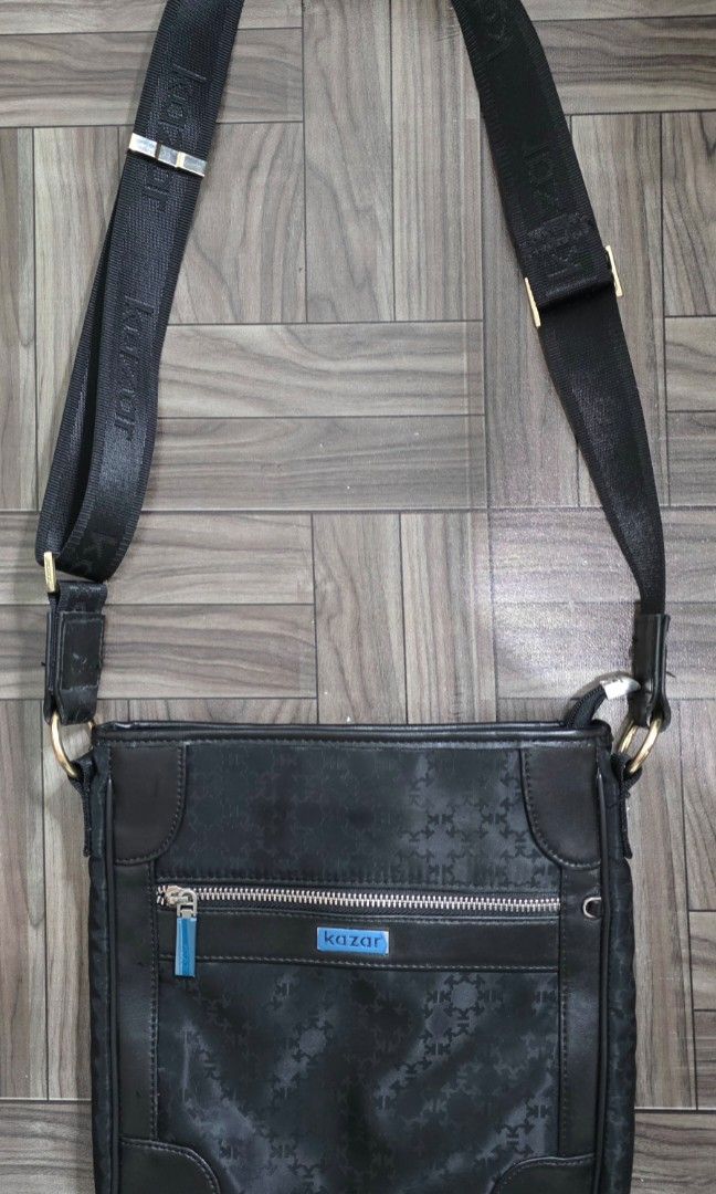 KAZAR Monogram Messenger Sling Bag (Category: Sling Bags) located in Quezon City. Submitted by thriftstershop (Listing ID 1469710719, Image 1). Description: Brand: Kazar Condition: Pristine Meet up: Trinoma or LRT 2 Anonas Shipping/Delivery: Lalamove LBC - Weekdays J&T - Weekends.