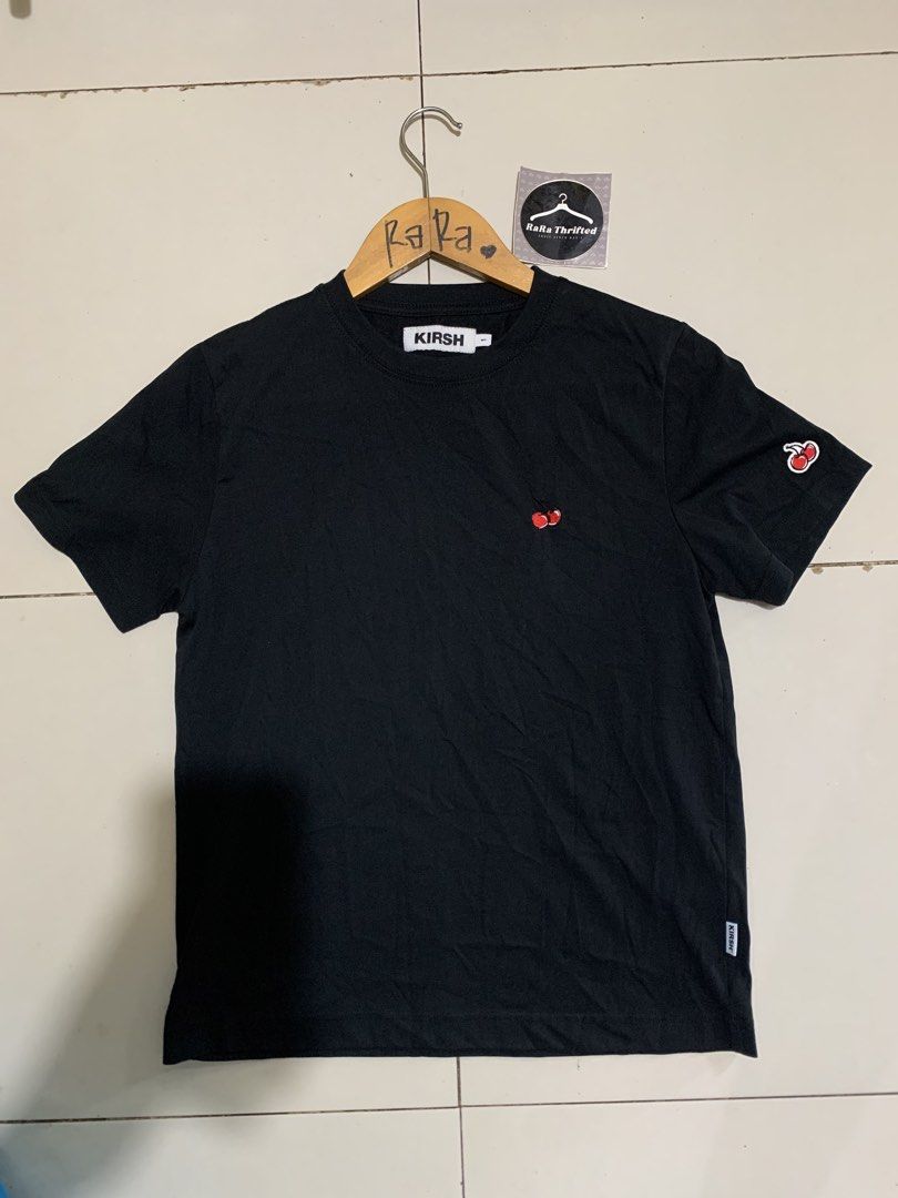 Kirsh | cherry logo tee / small relax fit (Category: Shirts) located in Cebu City. Submitted by rarathriftedcb (Listing ID 1469444104, Image 2). Description: Kirsh ✅ Cherry Logo tee 🍒 Size 1 tag 🏷️ Chestline 17 Length 23 Relax fit 580pesos + sf 95 Embroid logo Location : cebu city Page : RaRa thrifted Jnt nationwide Message us 📩.