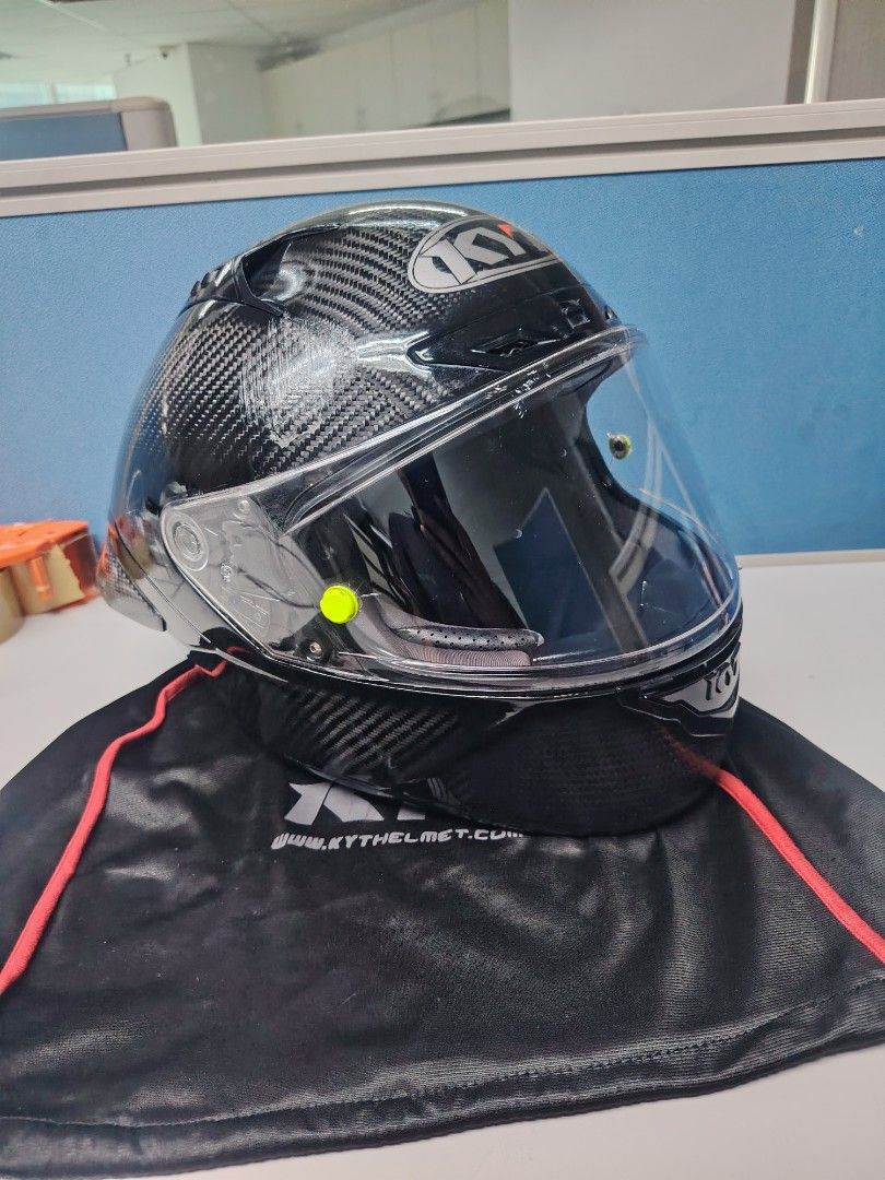 KYT NXRace Carbon Helmet Size L with Intercom (Category: Headphones & Headsets) located in San Mateo. Submitted by sunday060390 (Listing ID 1469590596, Image 1). Description: Selling KYT NX Race Carbon lodi Large size May mga Gasgas due daily used pero goods n goods pang porma makapal pa foam Php 6k Only Ortigas Or San mateo rizal Pick up..