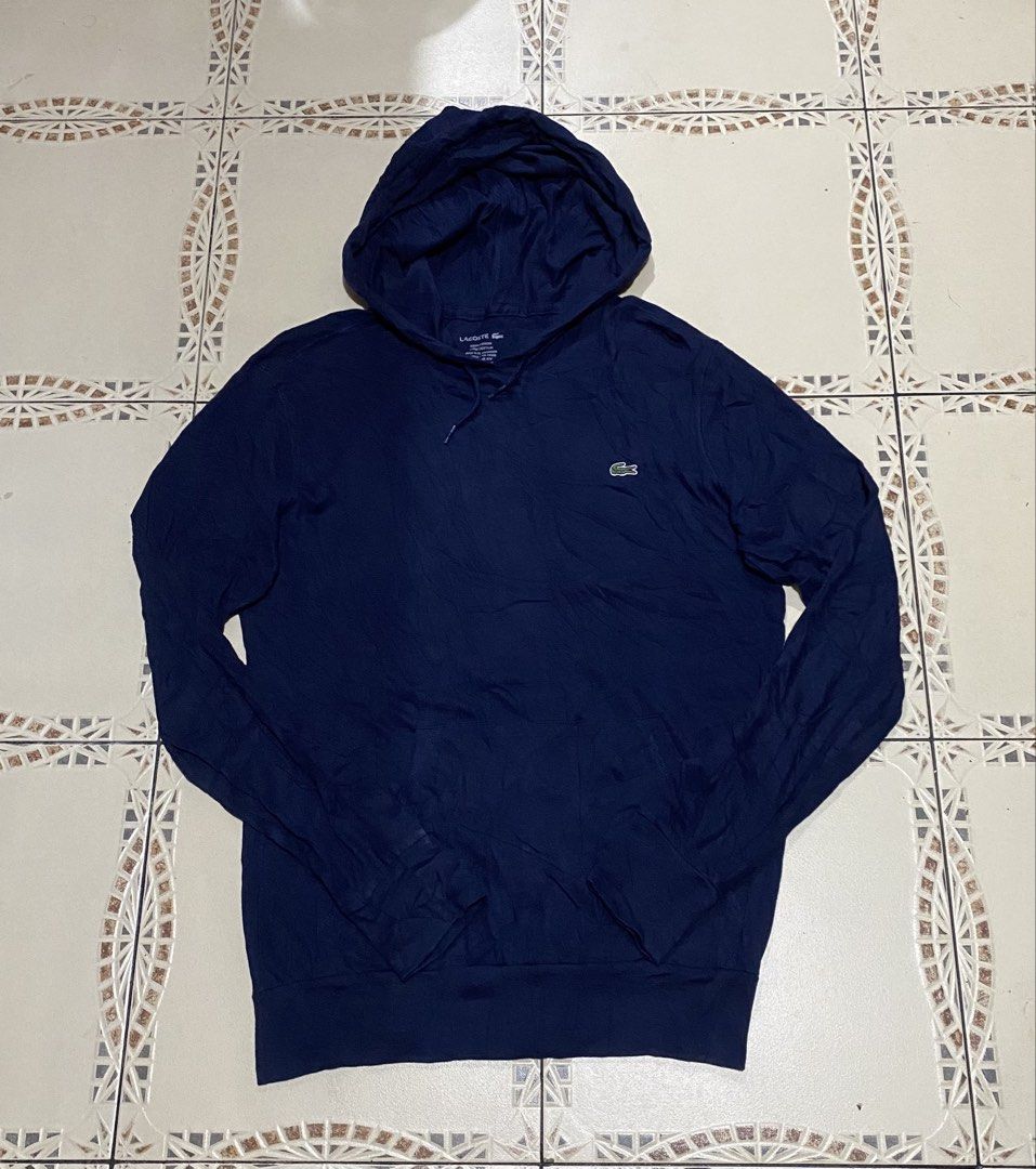 Lacoste hoodie pima cotton (Category: Hoodies) located in Cebu City. Submitted by hustler_69 (Listing ID 1469680655, Image 1). Description: Lacoste hoodie pima cotton Size 3 19 width 26.5 length Excellent condition Details are all posted.