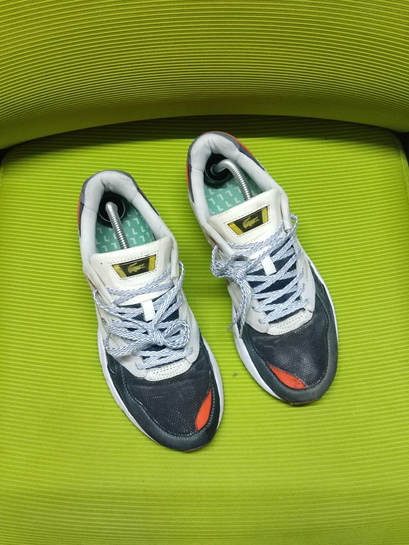 Lacoste Sneakers Men (Category: Sneakers) located in Quezon City. Submitted by brandooon13 (Listing ID 1469584071, Image 2). Description: Lacoste Storm 96 Lo Men's Sneakers - 7/10 condition WYSIWYG - The original color of the mesh upper is white but professionally dyed to prevent more bleeding that came from the toe box. - Personal pair not thrifted. No sole seps either, just signs of usage. - Please manage your expectations --- 1OOO only 📍SM No