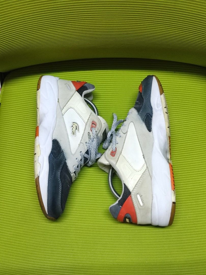 Lacoste Sneakers Men (Category: Sneakers) located in Quezon City. Submitted by brandooon13 (Listing ID 1469584071, Image 3). Description: Lacoste Storm 96 Lo Men's Sneakers - 7/10 condition WYSIWYG - The original color of the mesh upper is white but professionally dyed to prevent more bleeding that came from the toe box. - Personal pair not thrifted. No sole seps either, just signs of usage. - Please manage your expectations --- 1OOO only 📍SM No