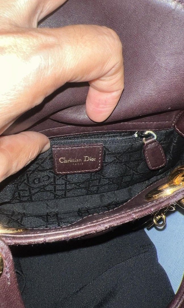 LADY DIOR MINI (Category: Luxury Bags & Wallets) located in Manila. Submitted by lowxuries (Listing ID 1469617324, Image 3). Description: LADY DIOR MINI AUTHENTIC WITH DUST BAG AND CARD RANK A/AB 50K NEGOTIABLE.