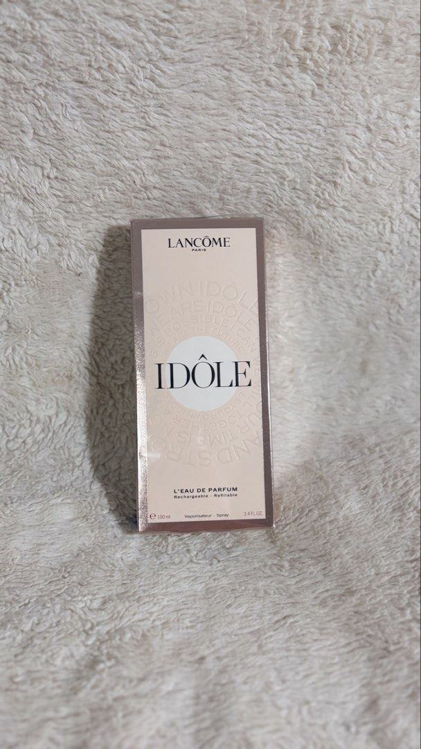 LANCOME IDOLE L’ EDP (100 ML) (Category: Everything Else Others) located in Caloocan City. Submitted by womanofgod222 (Listing ID 1469573832, Image 1). Description: 🌸 Bought at Lotte Duty Free Vietnam for $141 Still with tag Rustan’s price: around ₱10,000.