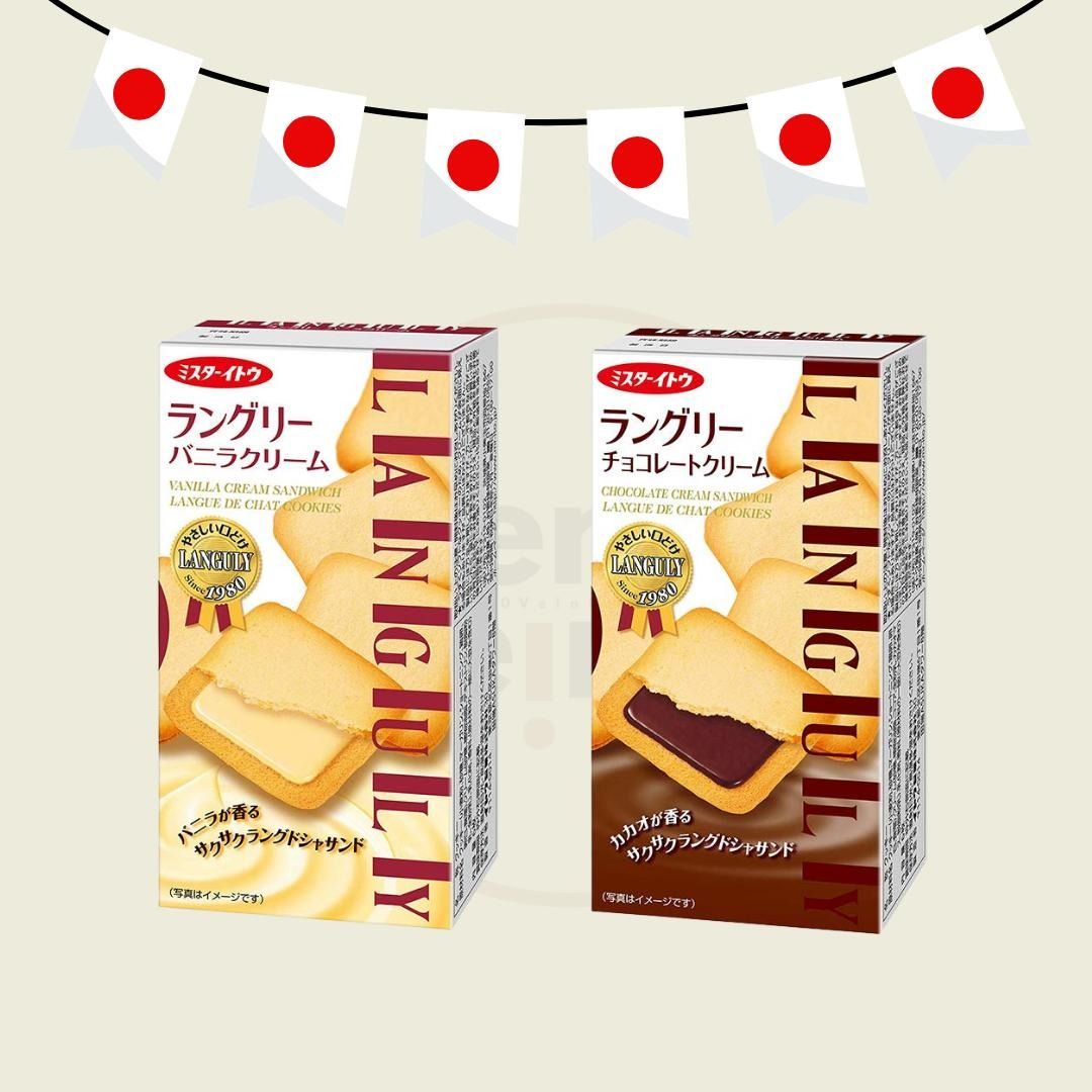 Languly Cream-filled Cookies (Category: Other Food & Drinks) located in Manila. Submitted by ciento100veinte20 (Listing ID 1469617525, Image 2). Description: ITEM: Languly Cream-filled Cookies ORIGIN: Japan STOCK: 1,000 WHOLESALE: PM to join our Resellers Group. Open for Drop Shipping. Location: Sta. Ana Manila Mode of Delivery: Lalamove or Tiktok Parcel Checkout MOP: GCASH OR BPI Description: 🍪 Languly Cream-filled Cookies – Japan – Delicious J