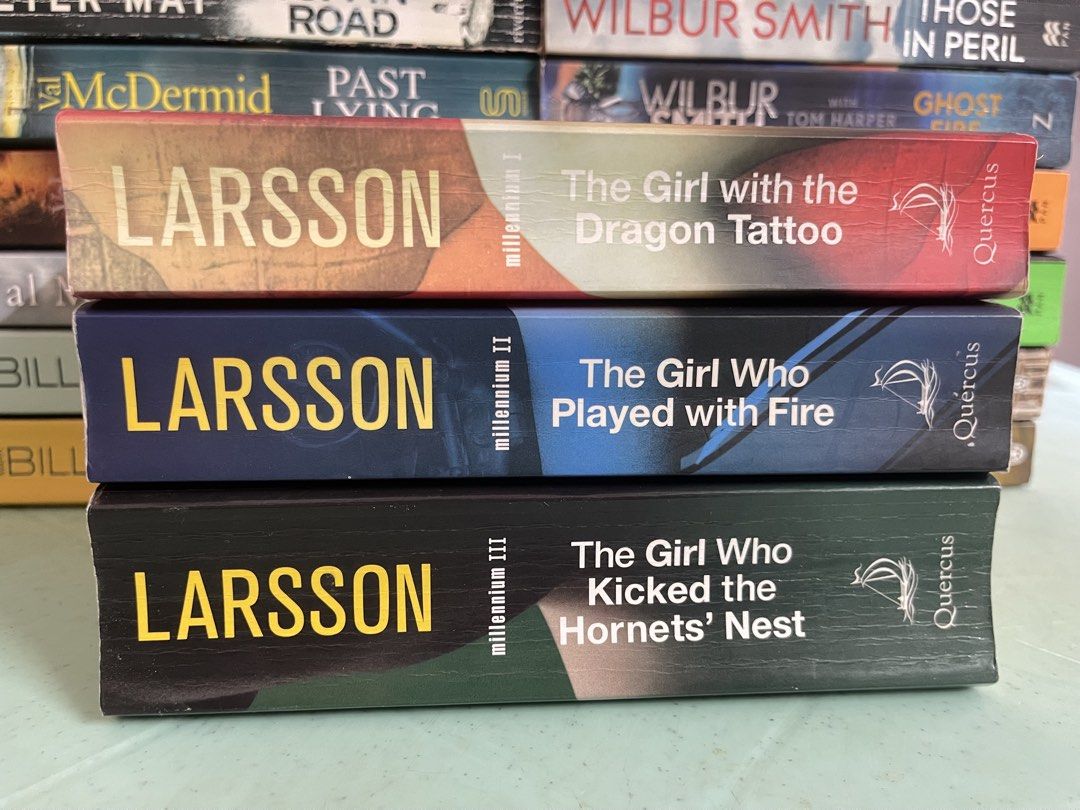 Larsson 1,2 & 3 (Category: Storybooks) located in General Trias. Submitted by kwinay.28 (Listing ID 1469644713, Image 2). Description: Preloved Books with spine creases, tanned edges, minimal foxing.