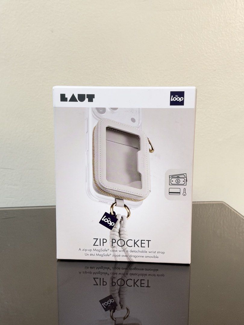 LAUT Zip Pocket MagSafe Case with Wrist Strap (Category: Cases & Sleeves) located in Caloocan City. Submitted by beauty.onthego (Listing ID 1469637509, Image 1). Description: Features: Built-in zipper compartment for cards, cash, and keys - Includes: Detachable wrist strap for easy, hands-free carrying - Ideal for: Going out light and on-the-go convenience SRP: 890 ❗️NO RETURN/REFUND❗️ MOD: SDD MOP: QRPH/MARIBANK LOC: 10TH AVE CALOOCAN .