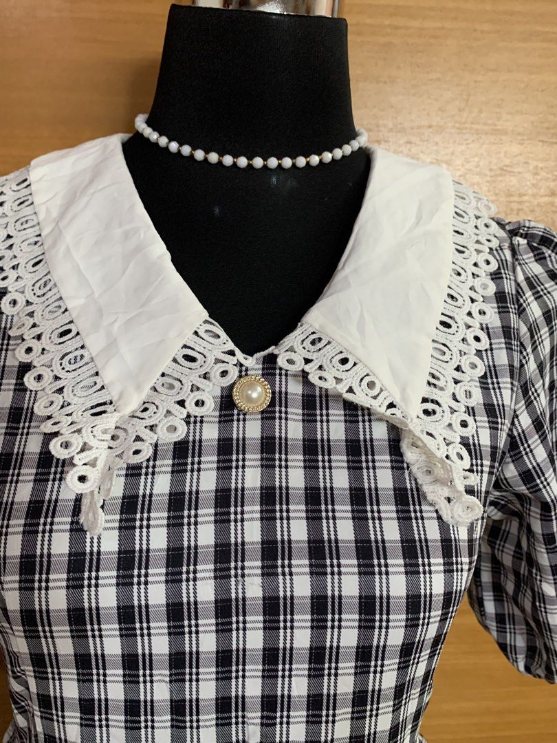 LAYERED CHECKERED DRESS (Category: Dresses) located in Malabon City. Submitted by Cn_apparel (Listing ID 1469681190, Image 2). Description: S-M Layered dress.
