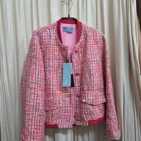 LBL Tweed Jacket Pink, Women's Fashion, Coats, Jackets and Outerwear on ...