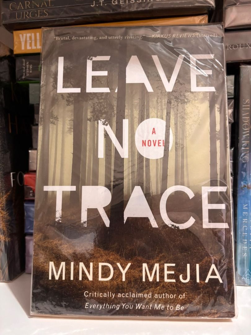 Leave No Trace by Mindy Mejia Novel Paperback (Category: Storybooks) located in Caloocan City. Submitted by boldstorm-6421 (Listing ID 1469748693, Image 1). Description: - Title: Leave No Trace by Mindy Mejia - Author: Written by the author of Everything You Want Me to Be - Condition: In good condition, minimal foxing and light tanning on top edge. No annotation, No folds, No creases - Perfect for: Thriller and mystery book fans.