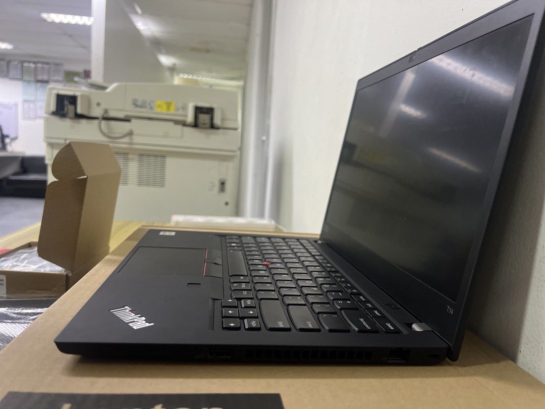 Lenovo ThinkPad T14 Intel Core i5 Laptop (Category: Laptops & Notebooks) located in Manila. Submitted by karenallyza (Listing ID 1469626247, Image 3). Description: Lenovo ThinkPad T14 Gen 1 (used) - i5 10th gen - 16 GB DDR4 memory - 256 GB SSD - Windows 11 Pro - 14" display Freebies: Mouse and Small Mousepad and Laptop sleeve.