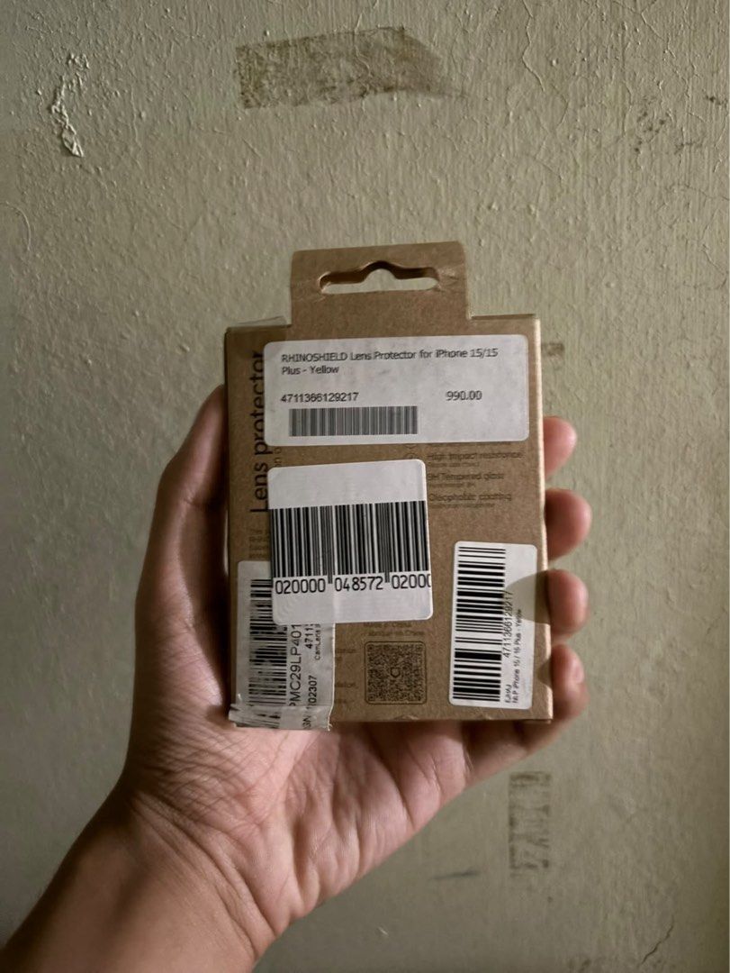 Lens Protector Iphone 15/15 plus (Category: Other Mobile & Gadget Accessories) located in Bulacan. Submitted by quinceesssss (Listing ID 1469752729, Image 2). Description: - brand new and unused - with original price and tag attached - bought from Powermac - rfs: decluttering.