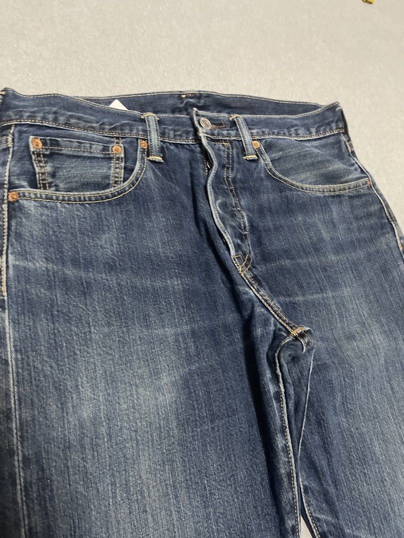 Levis 501 CT Buttonfly Denim Jeans (Category: Jeans) located in Bulacan. Submitted by sanjisthrift (Listing ID 1469665312, Image 3). Description: Width 32 Length 39.5 Opening 6.5 Excellent Condition 9/10.