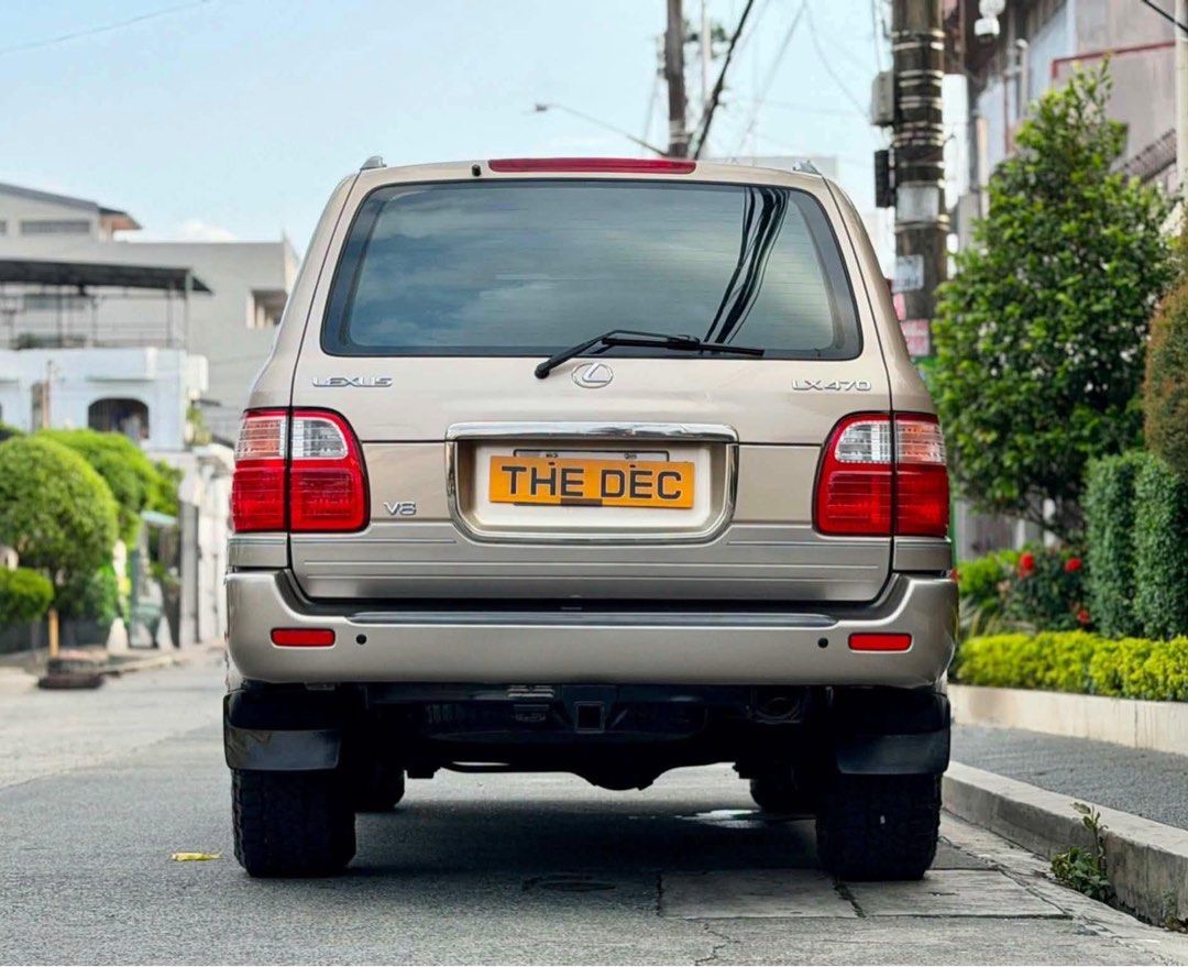 Lexus LX470 4x4 Auto (Category: Used Cars) located in Manila. Submitted by quality_cars (Listing ID 1469724748, Image 3). Description: FOR SALE - Guaranteed Best Buy! ✅ Brand: Lexus Model: LX470 Year Model: 1999 - 2000 Transmission: AUTOMATIC Color: Champagne Gold Fuel Type: 4.7 V8 Gas 4x4 Mileage: 128K Mileage Ending Plate: “2” Monday Coding MY SELLING PRICE: 1.233m Trade In Ok, Financing Ok Upgrades worth 300K Upgraded Mags and Tyres Tough Dog 