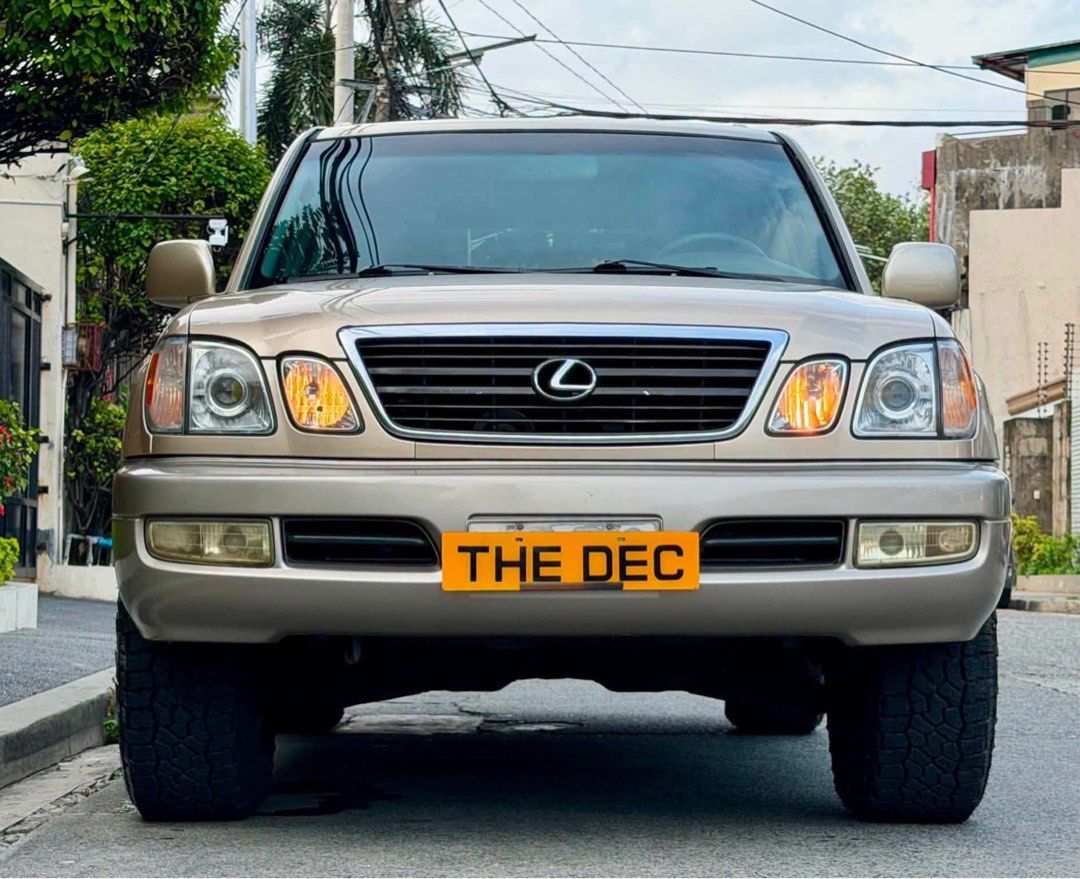 Lexus LX470 4x4 Auto (Category: Used Cars) located in Manila. Submitted by quality_cars (Listing ID 1469724748, Image 1). Description: FOR SALE - Guaranteed Best Buy! ✅ Brand: Lexus Model: LX470 Year Model: 1999 - 2000 Transmission: AUTOMATIC Color: Champagne Gold Fuel Type: 4.7 V8 Gas 4x4 Mileage: 128K Mileage Ending Plate: “2” Monday Coding MY SELLING PRICE: 1.233m Trade In Ok, Financing Ok Upgrades worth 300K Upgraded Mags and Tyres Tough Dog 